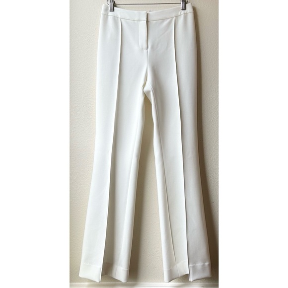 KOBI HALPERIN Deb High-waist Flared Pants In Ivory Cream White Sz 4 - Picture 2 of 12